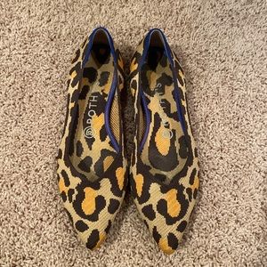 Rothys big leopard pointed flat